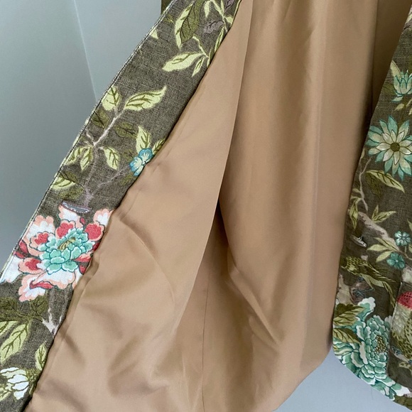 Hand made‎ one of a kind bird and flower patterned jacket size large - Picture 3 of 6